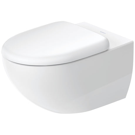 WC suspendu blanc Duravit, toilette murale moderne en céramique blanche