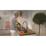 Mitigeur chromé Grohe pour évier de cuisine, robinet moderne, couleur argentée