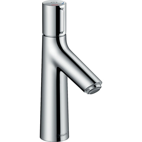Mitigeur lavabo chromé Hansgrohe, robinet moderne pour salle de bain, couleur argentée