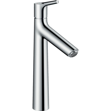 Mitigeur Hansgrohe, robinet lavabo, finition chromée argentée, design moderne