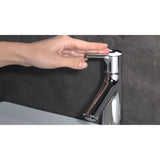 Mitigeur Grohe, robinet de lavabo chromé, design moderne, utilisation avec la main