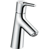 Mitigeur lavabo Hansgrohe, robinet chrome, design moderne, finition brillante.