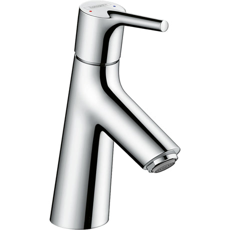 Mitigeur lavabo Hansgrohe, robinet chrome, design moderne, finition brillante.