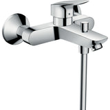 Mitigeur bain-douche Hansgrohe, robinetterie murale, couleur chromée brillante
