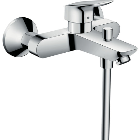 Mitigeur bain-douche Hansgrohe, robinetterie murale, couleur chromée brillante