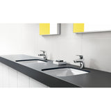 Mitigeur chrome Grohe, robinet de lavabo moderne, couleur argentée, salle de bain