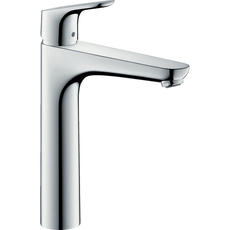 Mitigeur de lavabo Hansgrohe, robinet salle de bain couleur chromée