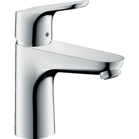 Mitigeur chromé Hansgrohe, robinet de lavabo, couleur argent brillant