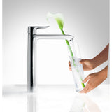 Mitigeur chromé Hansgrohe, robinet de salle de bain, couleur argent, design moderne