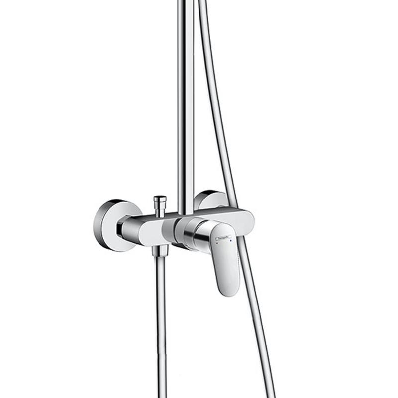 Mitigeur de douche Grohe, robinet de salle de bain, finition chromée brillante