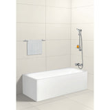 Baignoire blanche Grohe, type baignoire, couleur blanche, installée dans une salle de bain moderne.