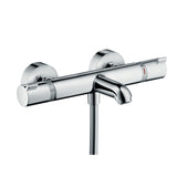 Mitigeur bain-douche Hansgrohe, robinet thermostatique, couleur chrome.