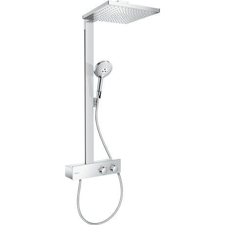 Colonne de douche Grohe, mitigeur thermostatique, couleur chromée, design moderne
