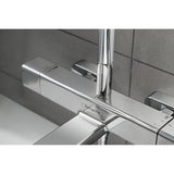 Mitigeur de douche chromé Hansgrohe, robinet moderne couleur argent pour salle de bain