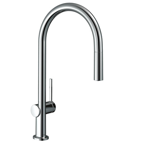 Mitigeur Grohe, robinet de cuisine, couleur chrome, design moderne et épuré.