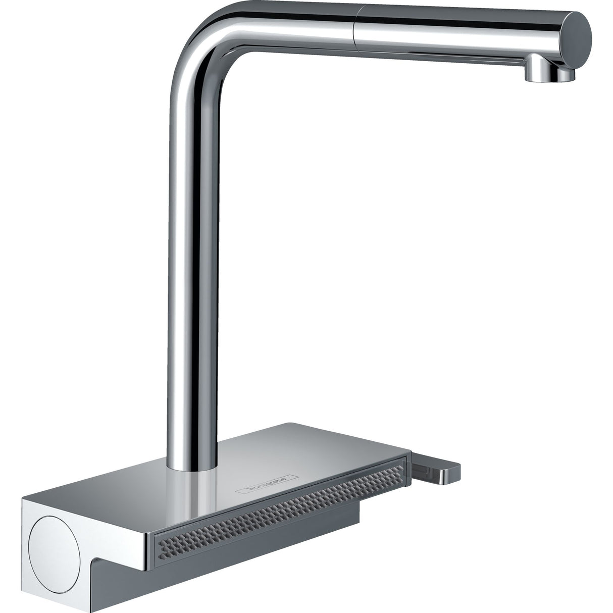 Mitigeur Grohe, robinet de cuisine chromé, design moderne, couleur argentée