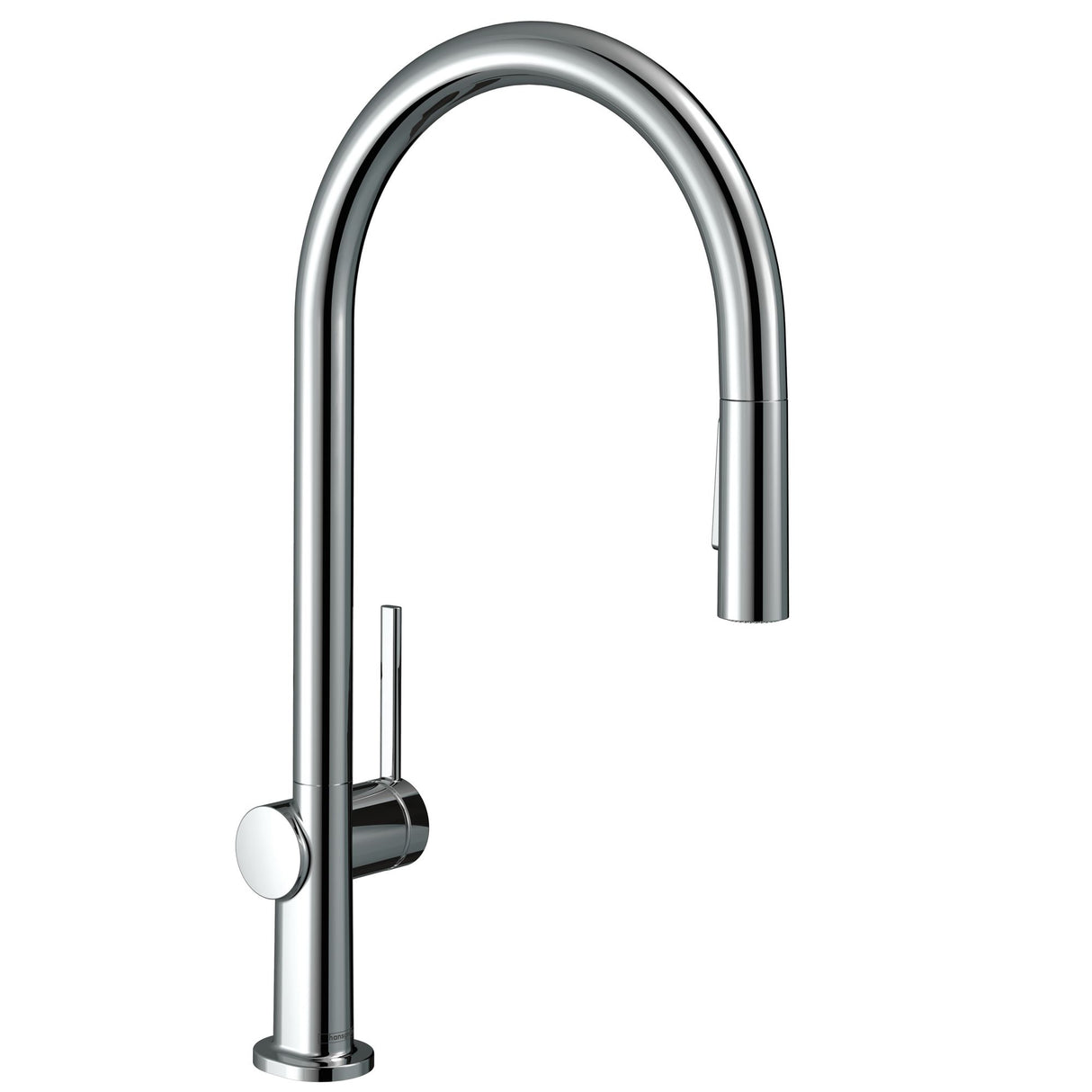 Mitigeur de cuisine Grohe, robinet, couleur chrome, design moderne, brillance métallique.