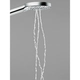 Douchette Grohe, tête de douche chrome, jet d'eau, robinetterie salle de bain.