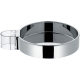 Support mural Grohe, accessoire salle de bain, rond, couleur chrome argenté