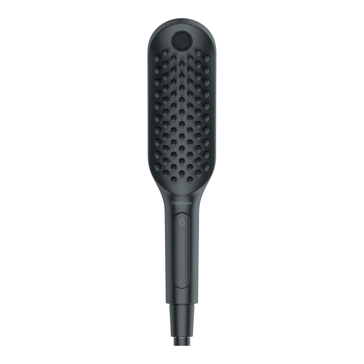 Pommeau de douche Hansgrohe pour chien, noir, design ergonomique.