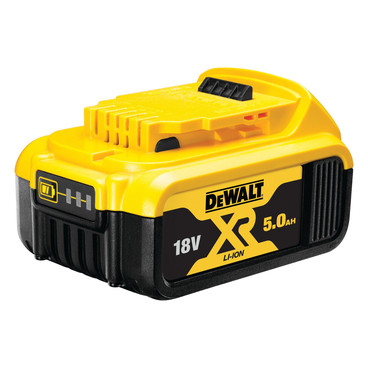 Batterie DeWalt XR 18V Li-Ion, noire et jaune, pour outils électroportatifs