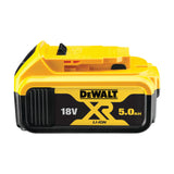 Batterie DeWalt XR 18V 5.0Ah, type Li-ion, couleur jaune et noire