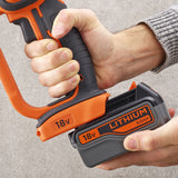 Batterie Black+Decker 18V, outil électroportatif, couleur orange et gris
