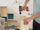 Perceuse-visseuse sans fil BLACK+DECKER, outillage électroportatif, couleur orange/noir
