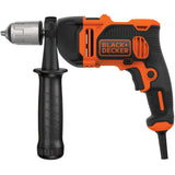 Perceuse électrique BLACK+DECKER, outil électroportatif, couleur orange et noire