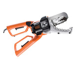 Scie élagueuse Black+Decker, outil électrique, couleur orange et argent.