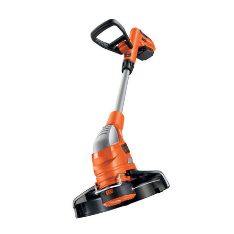 Coupe-bordures Black+Decker, outil de jardinage, couleur orange et noir