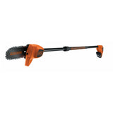 Élagueuse sur perche Black+Decker, outil de jardinage, couleur orange et noir