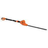 Taille-haie télescopique Black+Decker orange, outil de jardinage électrique