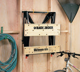 Établi pliant Black & Decker Workmate 825, établi portable bois et métal, couleur beige et noir.