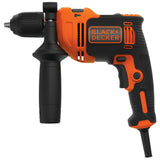 Perceuse électrique Black+Decker, outil électroportatif, couleur noire et orange.