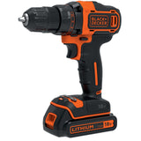 Perceuse sans fil BLACK+DECKER, outil électroportatif noir et orange, 18V