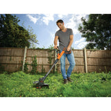 Coupe-bordure Black+Decker, outil de jardinage électrique, couleur orange et noir