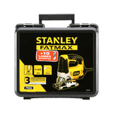Scie sauteuse Stanley Fatmax électrique, jaune et noire, avec mallette et 10 lames offertes