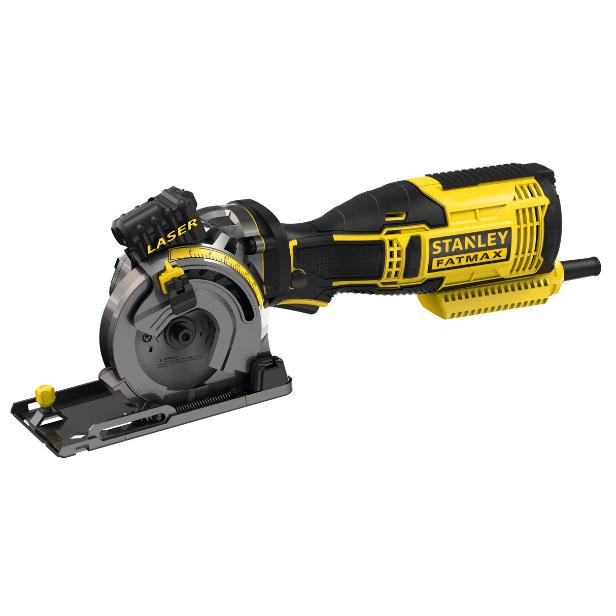 Scie circulaire Stanley Fatmax, outil électrique, jaune et noir, avec guidage laser