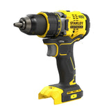 Perceuse Stanley Fatmax sans fil, couleur jaune et noire, outil électroportatif.