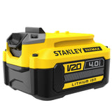 Batterie jaune et noire Stanley Fatmax V20 4.0Ah lithium ion pour outils électroportatifs