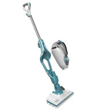 Balai vapeur Black+Decker, nettoyeur multifonction, couleur blanc et bleu