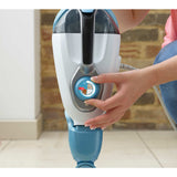 Nettoyeur vapeur Black+Decker, type balai, couleur bleu et blanc, réglage manuel
