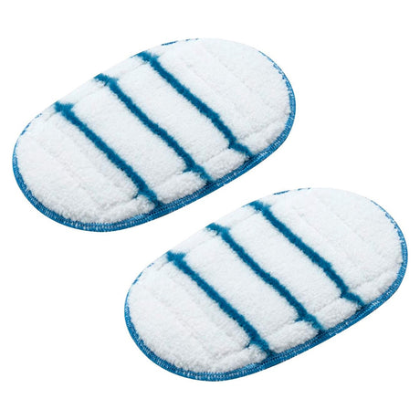 Lot de 2 patins de nettoyage Karcher, accessoires pour nettoyeur, blanc et bleu
