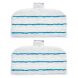 Lot de 2 lingettes de nettoyage Leifheit, type tête de balai, couleur blanc et bleu