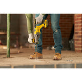 Perforateur Dewalt jaune, outil électroportatif pour percer le béton.