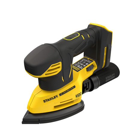 Ponceuse Stanley Fatmax triangulaire jaune et noire sans fil V20.