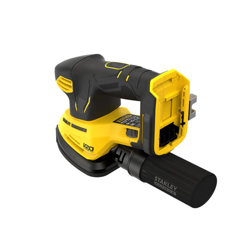 Ponceuse sans fil Stanley Fatmax, type ponceuse, couleur jaune et noire.