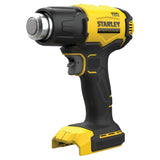 Décapeur thermique Stanley Fatmax, outil électroportatif noir et jaune.