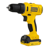 Perceuse sans fil Stanley Fatmax, perceuse électrique jaune et noire.
